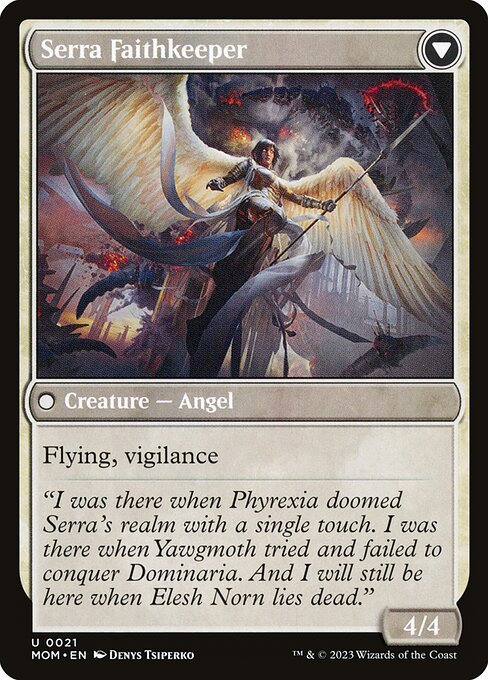 Invasion of Dominaria // Serra Faithkeeper (back face)