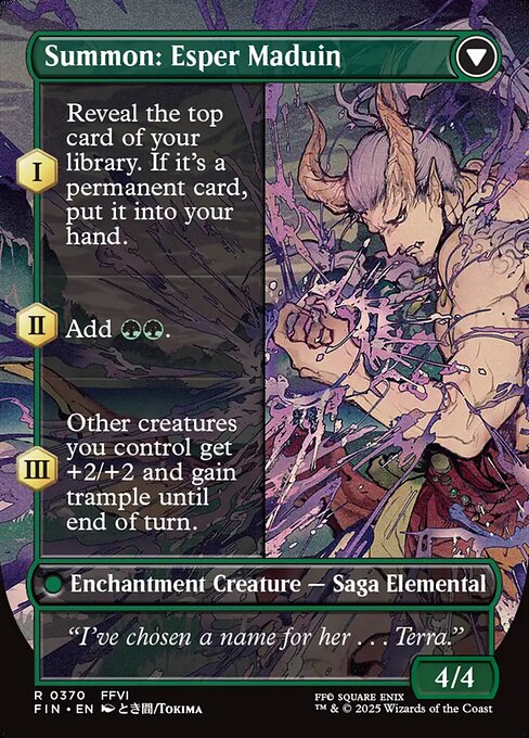 Esper Origins // Summon: Esper Maduin (back face)