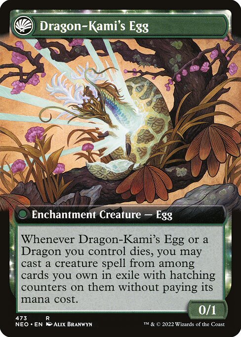 The Dragon-Kami Reborn // Dragon-Kami's Egg (back face)