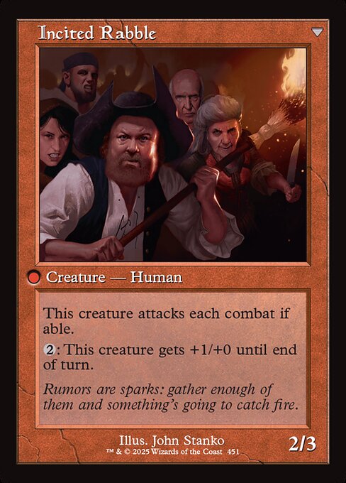 Town Gossipmonger // Incited Rabble (back face)