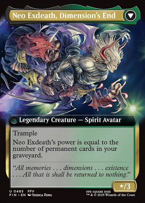 Exdeath, Void Warlock // Neo Exdeath, Dimension's End (back face)