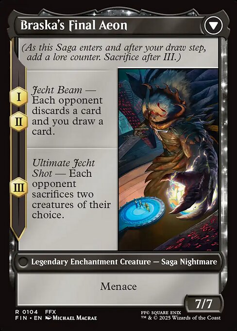 Jecht, Reluctant Guardian // Braska's Final Aeon (back face)
