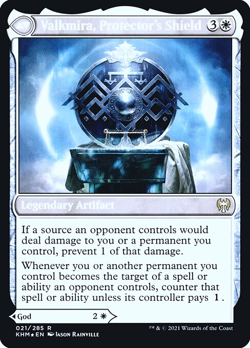 Reidane, God of the Worthy // Valkmira, Protector's Shield (back face)