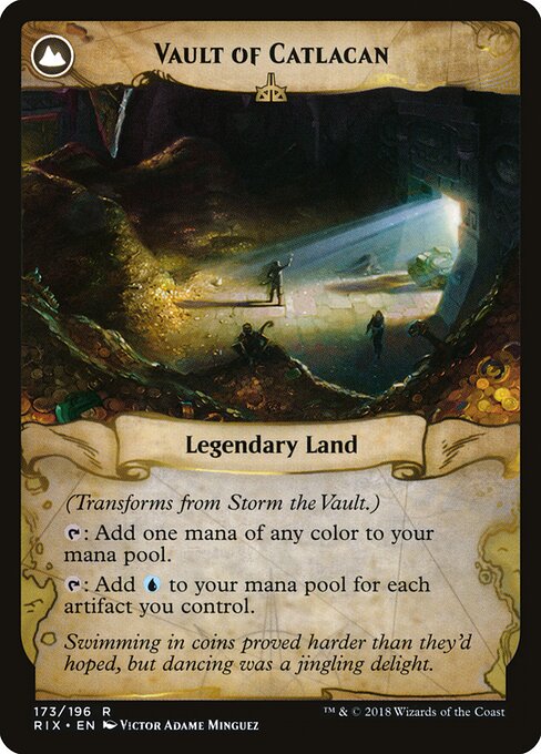 Storm the Vault // Vault of Catlacan (back face)