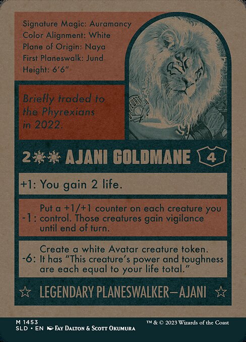 Ajani Goldmane // Ajani Goldmane (back face)