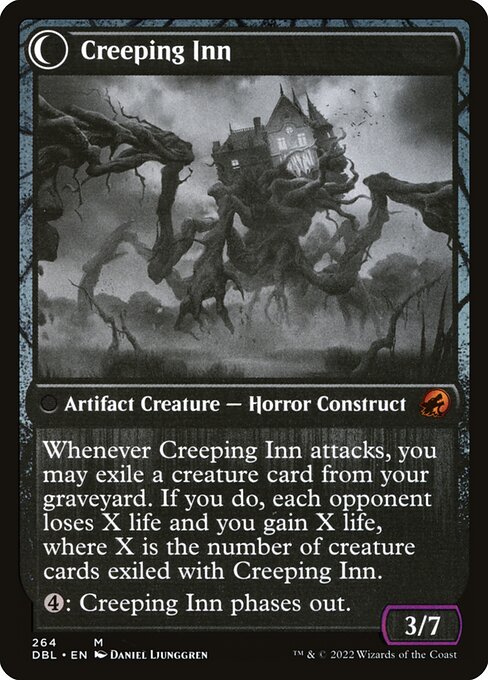 Hostile Hostel // Creeping Inn (back face)