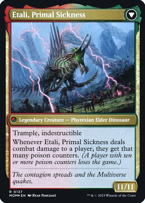 Etali, Primal Conqueror // Etali, Primal Sickness (back face)