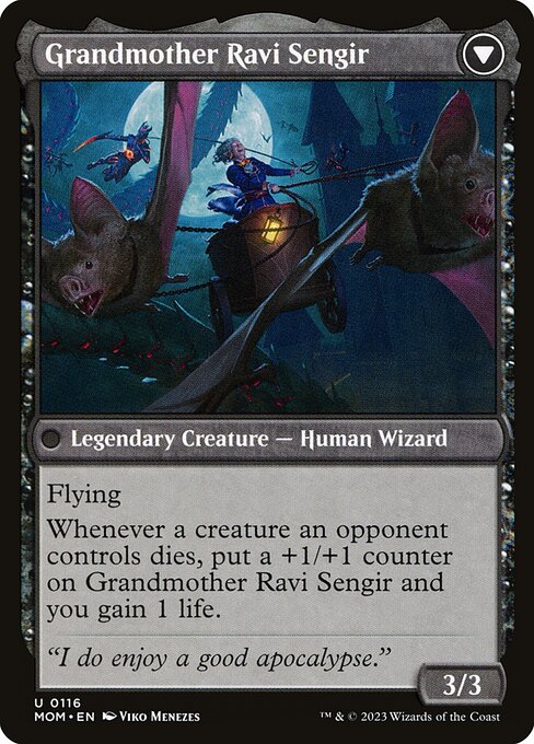 Invasion of Ulgrotha // Grandmother Ravi Sengir (back face)