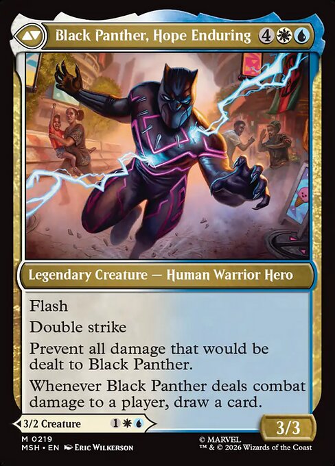 King T'Challa // Black Panther, Hope Enduring (back face)