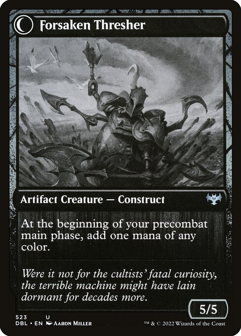 Foreboding Statue // Forsaken Thresher (back face)