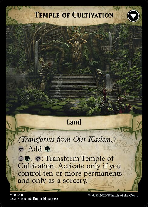 Ojer Kaslem, Deepest Growth // Temple of Cultivation (back face)