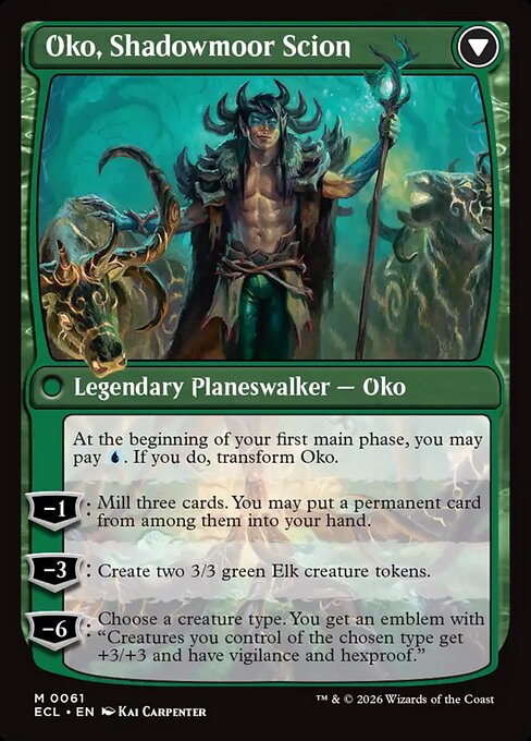 Oko, Lorwyn Liege // Oko, Shadowmoor Scion (back face)
