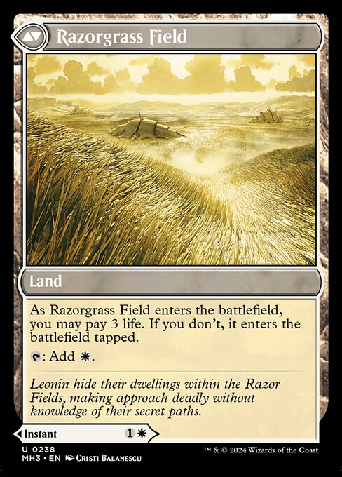 Razorgrass Ambush // Razorgrass Field (back face)