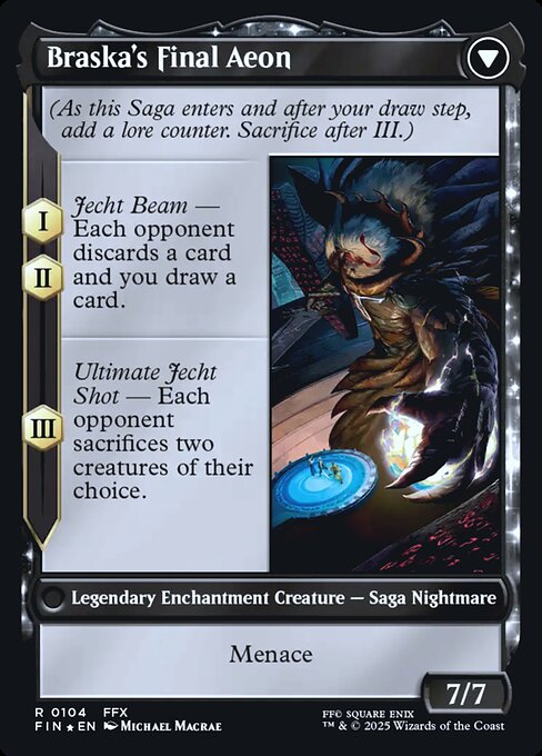 Jecht, Reluctant Guardian // Braska's Final Aeon (back face)