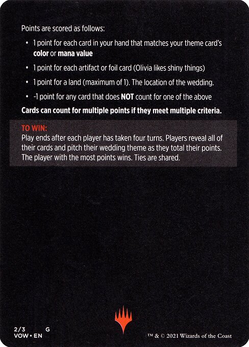 Vampire Wedding Planner // Vampire Wedding Planner (cont'd) (back face)
