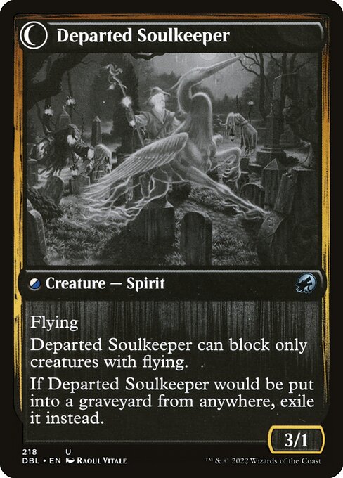 Devoted Grafkeeper // Departed Soulkeeper (back face)
