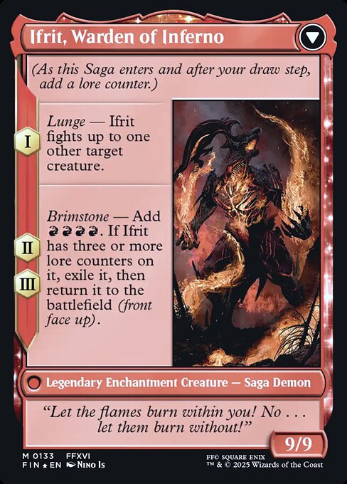 Clive, Ifrit's Dominant // Ifrit, Warden of Inferno (back face)