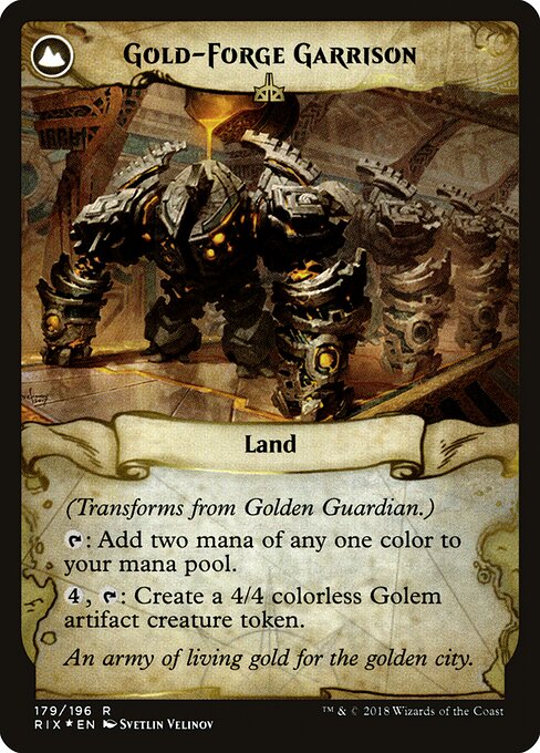 Golden Guardian // Gold-Forge Garrison (back face)