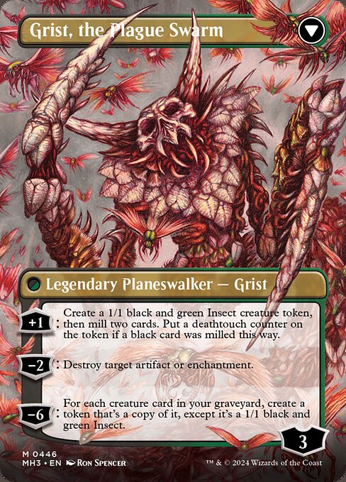 Grist, Voracious Larva // Grist, the Plague Swarm (back face)