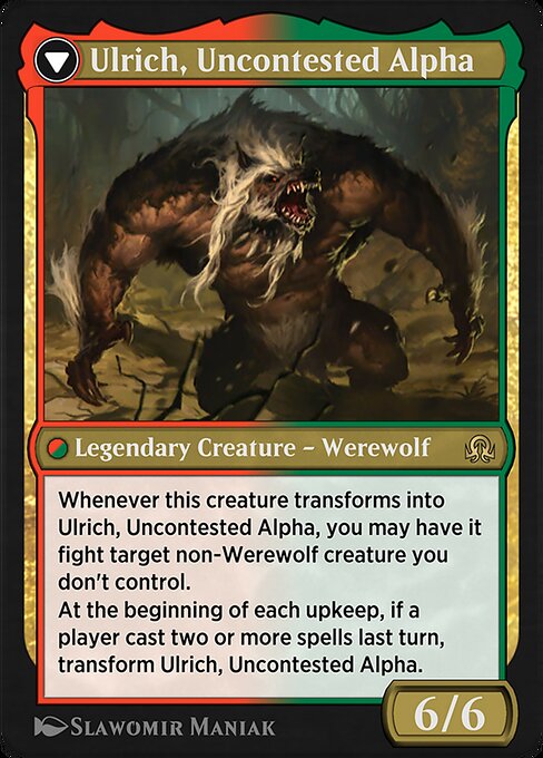 Ulrich of the Krallenhorde // Ulrich, Uncontested Alpha (back face)