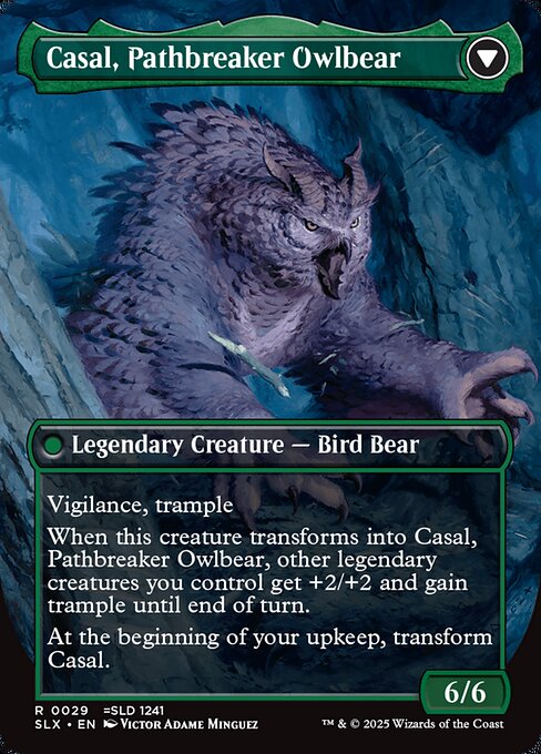 Casal, Lurkwood Pathfinder // Casal, Pathbreaker Owlbear (back face)