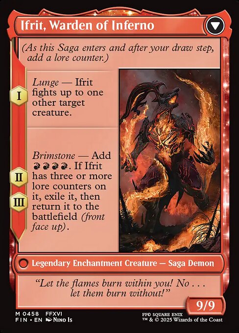 Clive, Ifrit's Dominant // Ifrit, Warden of Inferno (back face)