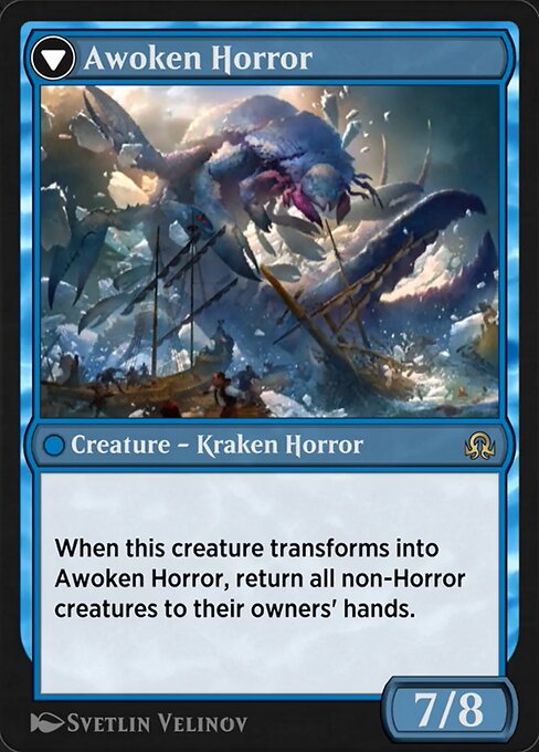 Thing in the Ice // Awoken Horror (back face)