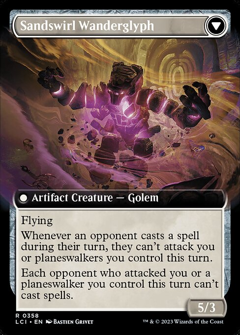 Unstable Glyphbridge // Sandswirl Wanderglyph (back face)