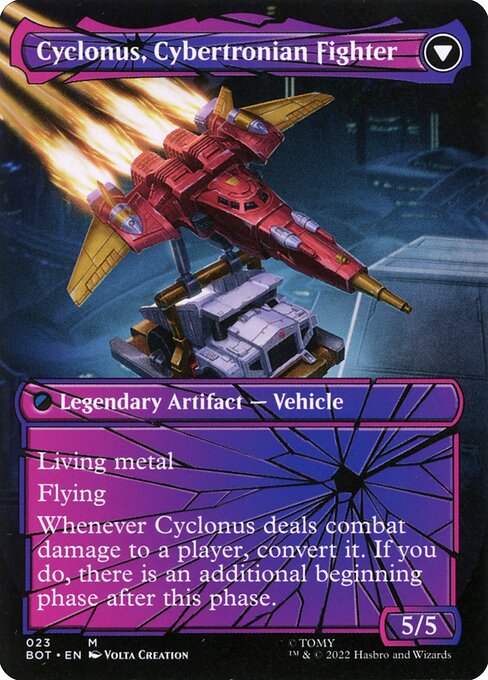 Cyclonus, the Saboteur // Cyclonus, Cybertronian Fighter (back face)