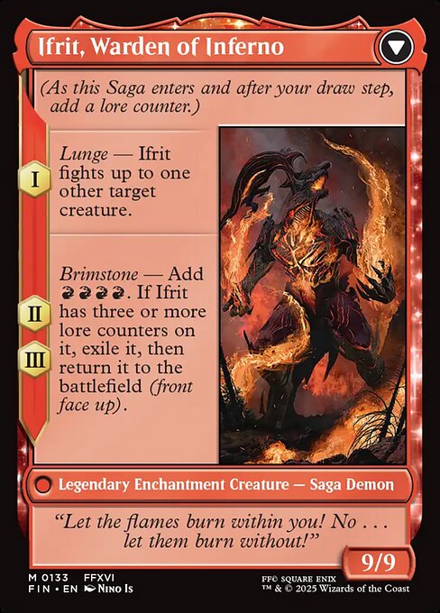 Clive, Ifrit's Dominant // Ifrit, Warden of Inferno (back face)