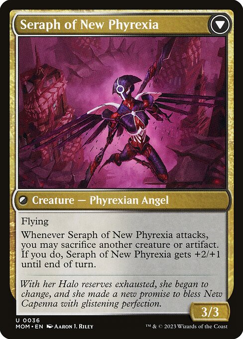 Seraph of New Capenna // Seraph of New Phyrexia (back face)
