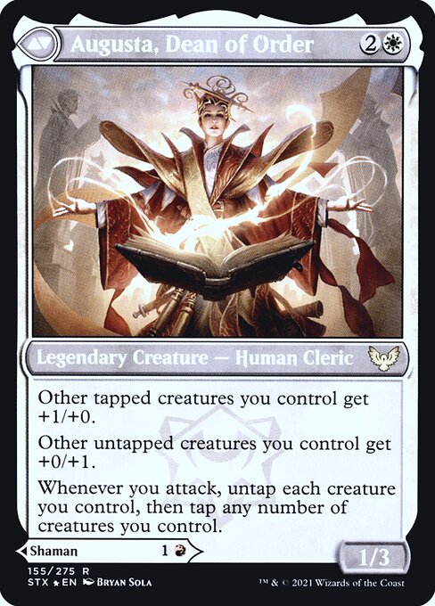 Plargg, Dean of Chaos // Augusta, Dean of Order (back face)