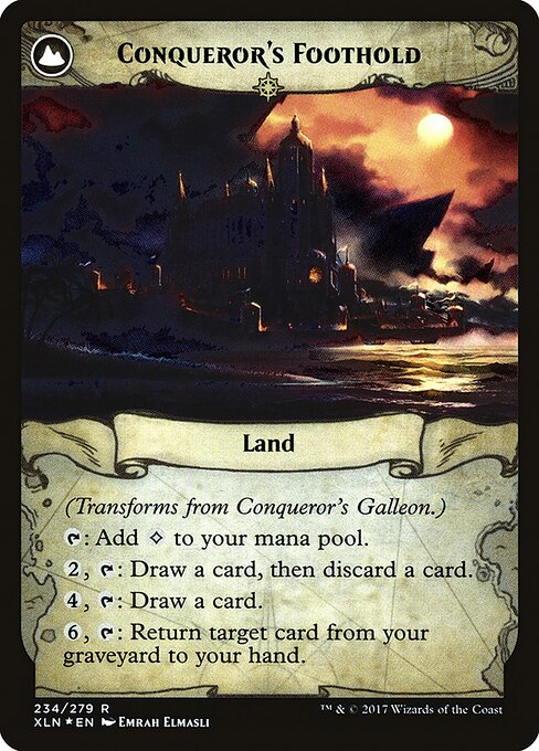 Conqueror's Galleon // Conqueror's Foothold (back face)