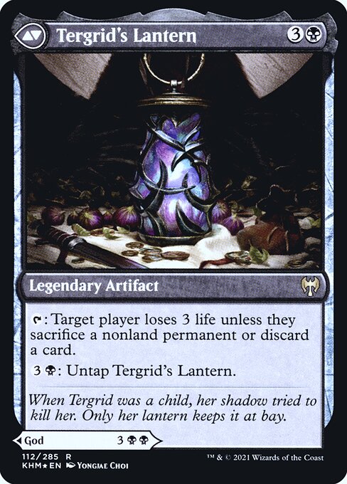 Tergrid, God of Fright // Tergrid's Lantern (back face)
