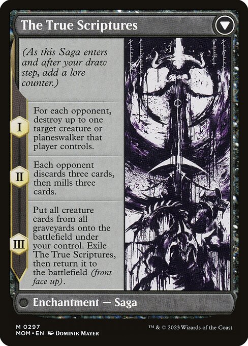 Sheoldred // The True Scriptures (back face)