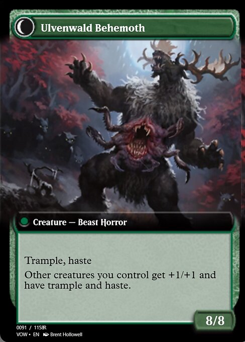Ulvenwald Oddity // Ulvenwald Behemoth (back face)