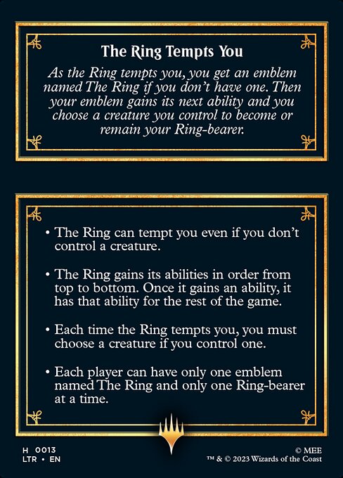 The Ring // The Ring Tempts You (back face)
