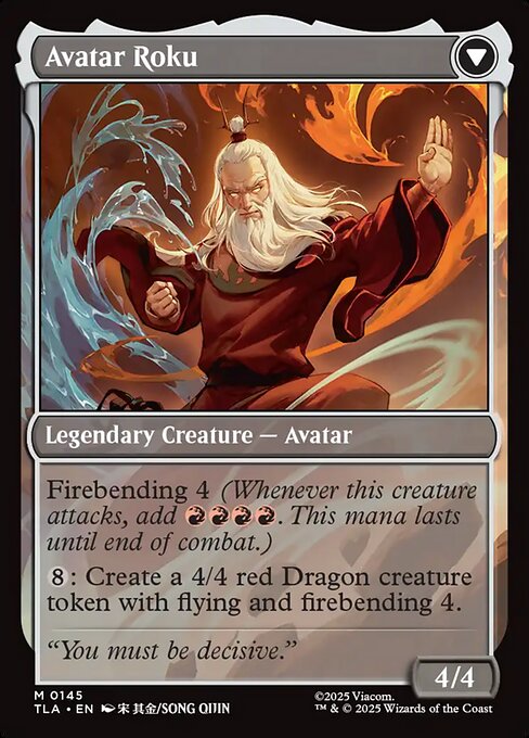 The Legend of Roku // Avatar Roku (back face)