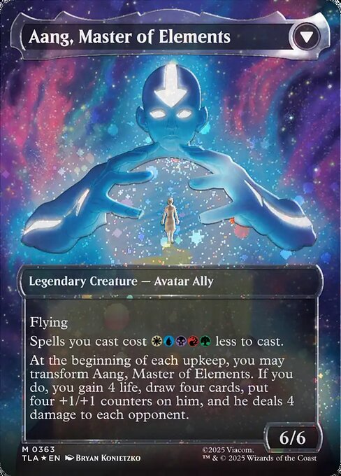 Avatar Aang // Aang, Master of Elements (back face)