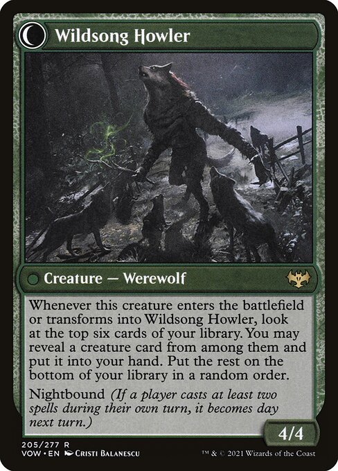Howlpack Piper // Wildsong Howler (back face)