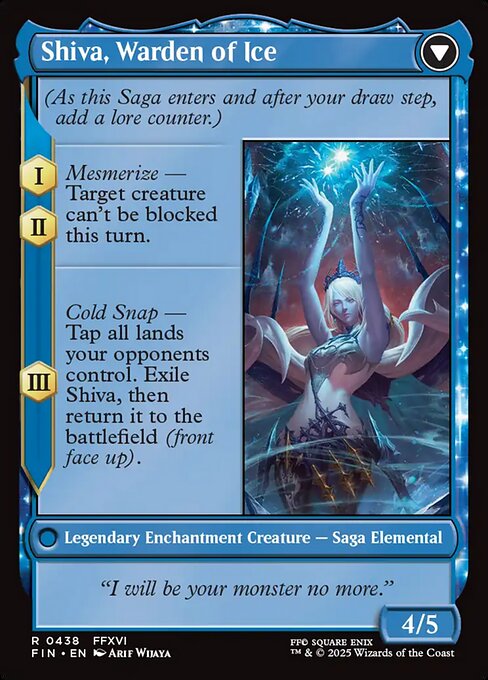 Jill, Shiva's Dominant // Shiva, Warden of Ice (back face)