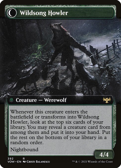 Howlpack Piper // Wildsong Howler (back face)