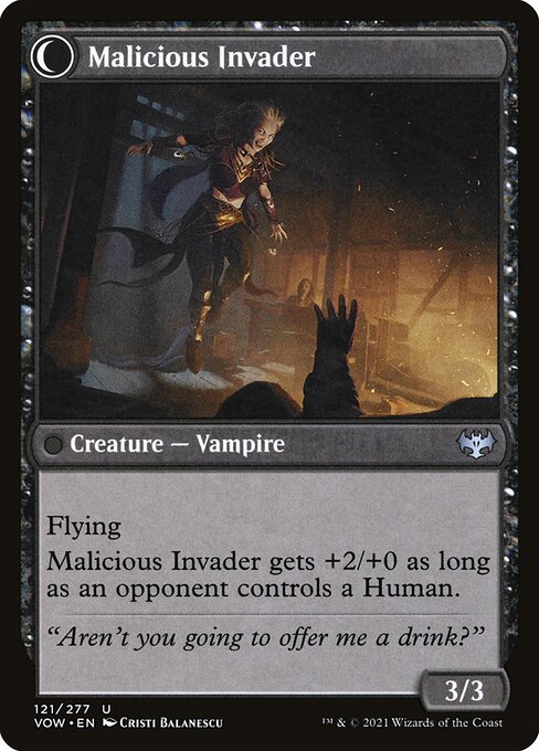 Innocent Traveler // Malicious Invader (back face)