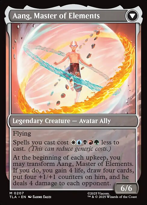 Avatar Aang // Aang, Master of Elements (back face)