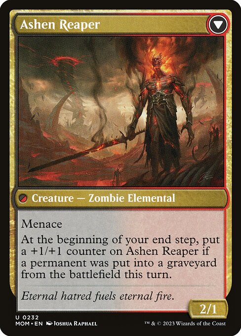 Invasion of Azgol // Ashen Reaper (back face)