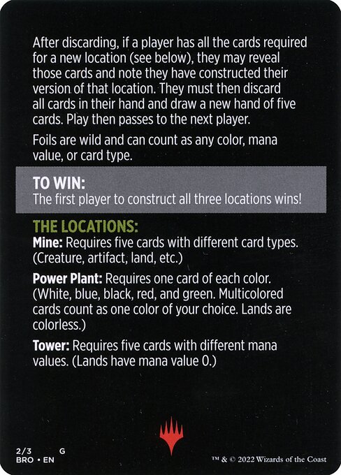 Urza's Blueprints (minigame) // Urza's Blueprints (cont'd) (back face)