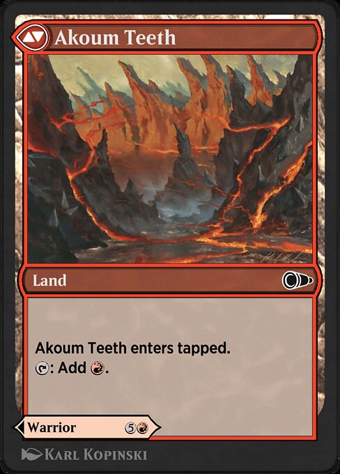 Akoum Warrior // Akoum Teeth (back face)