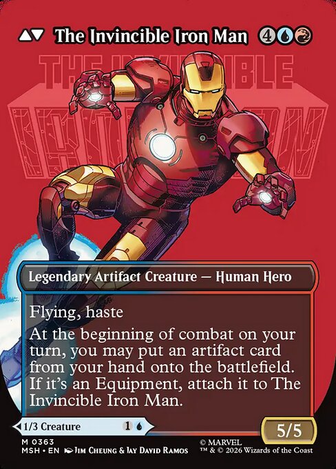 Tony Stark // The Invincible Iron Man (back face)