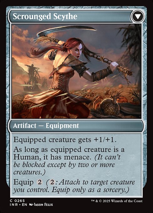 Harvest Hand // Scrounged Scythe (back face)