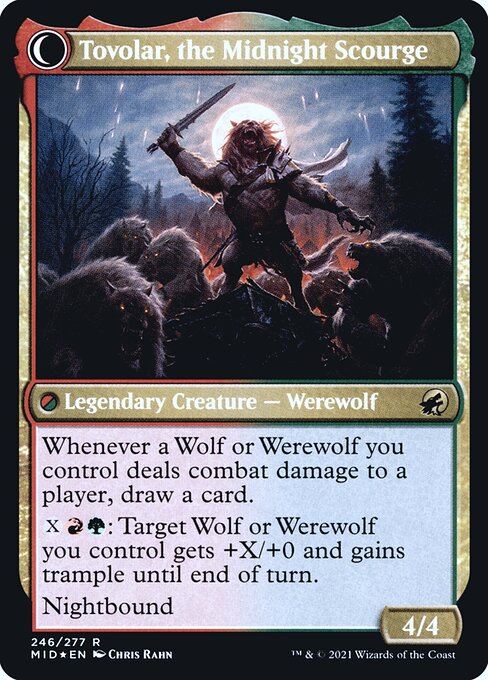 Tovolar, Dire Overlord // Tovolar, the Midnight Scourge (back face)
